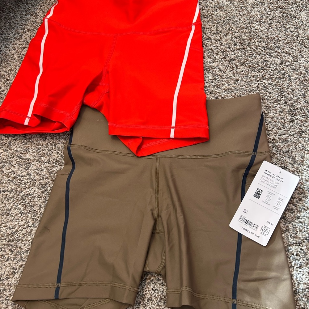 Athleta Interval Stash 5” Shorts Set